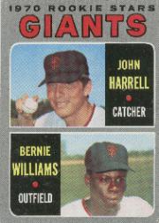 1970 Topps Baseball Cards      401     Rookie Stars-John Harrell RC-Bernie Williams RC
